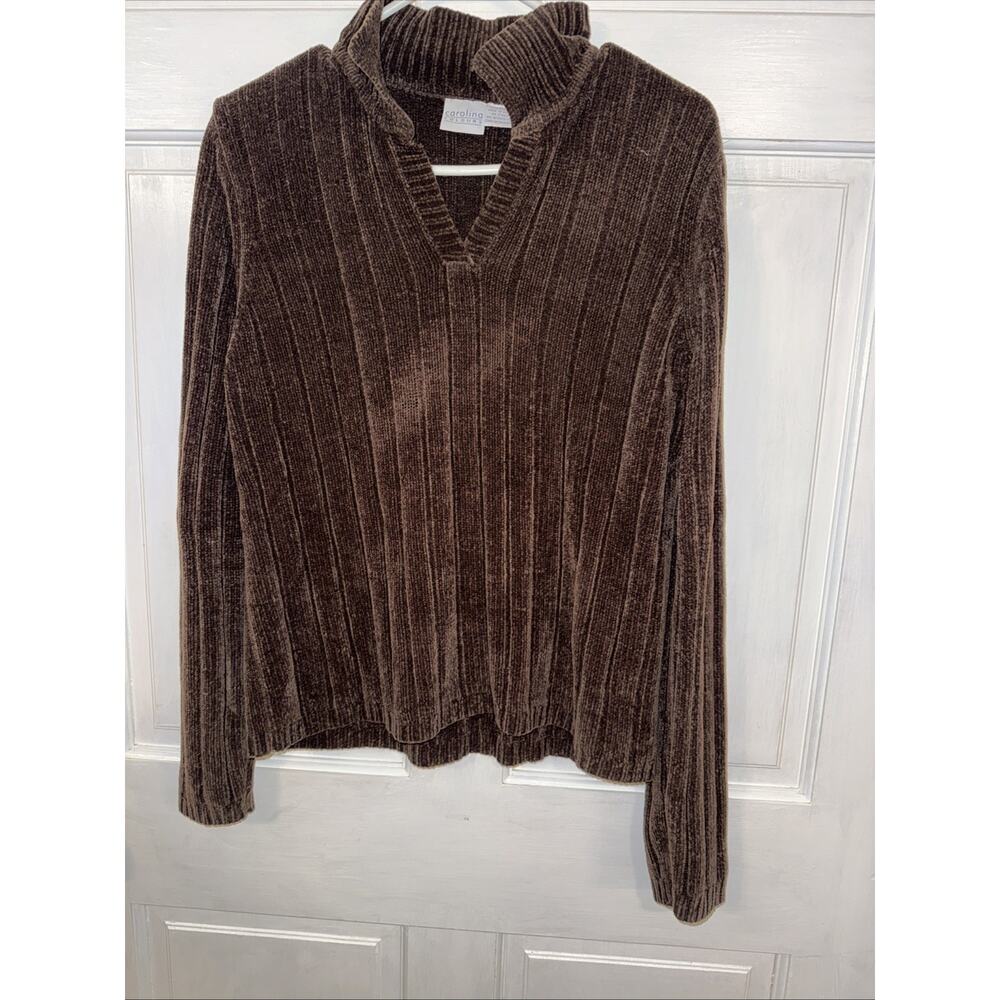 Carolina Colors Women’s Ribbed Pullover Sweater Size M